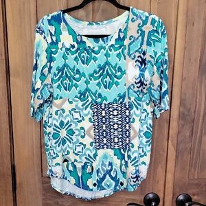 Women's Multicolor Patterned Top